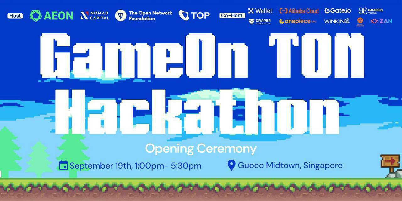 AEON и TON организуют церемонию открытия GameOn TON Global Gaming Hackathon в Сингапуре с участием уважаемых лидеров отрасли и спикеров