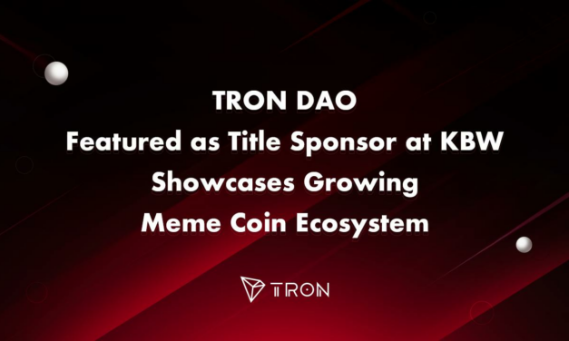 TRON DAO 成為 KBW 的冠名贊助商，展示不斷發展的 Meme 幣生態系統