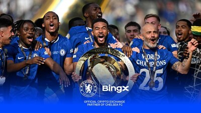BingX 암호화폐 거래소, 첼시 FC FIFA 클럽 월드컵 우승 축하